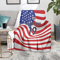 Custom United States Soccer Blanket USA Stars and Stripes Style
