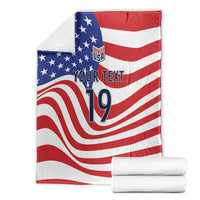 Custom United States Soccer Blanket USA Stars and Stripes Style
