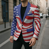 Custom United States Soccer Blazer USA Stars and Stripes Style