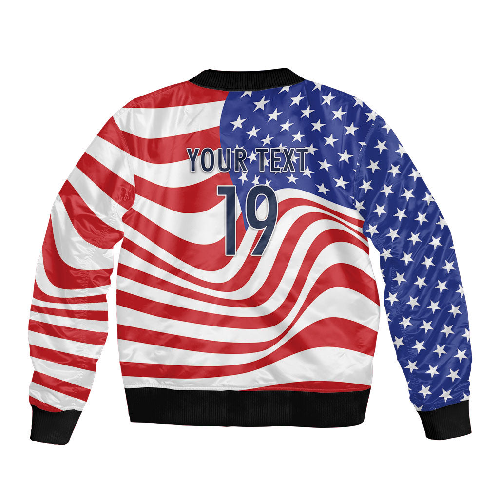 Custom United States Soccer Bomber Jacket USA Stars and Stripes Style