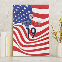 Custom United States Soccer Canvas Wall Art USA Stars and Stripes Style