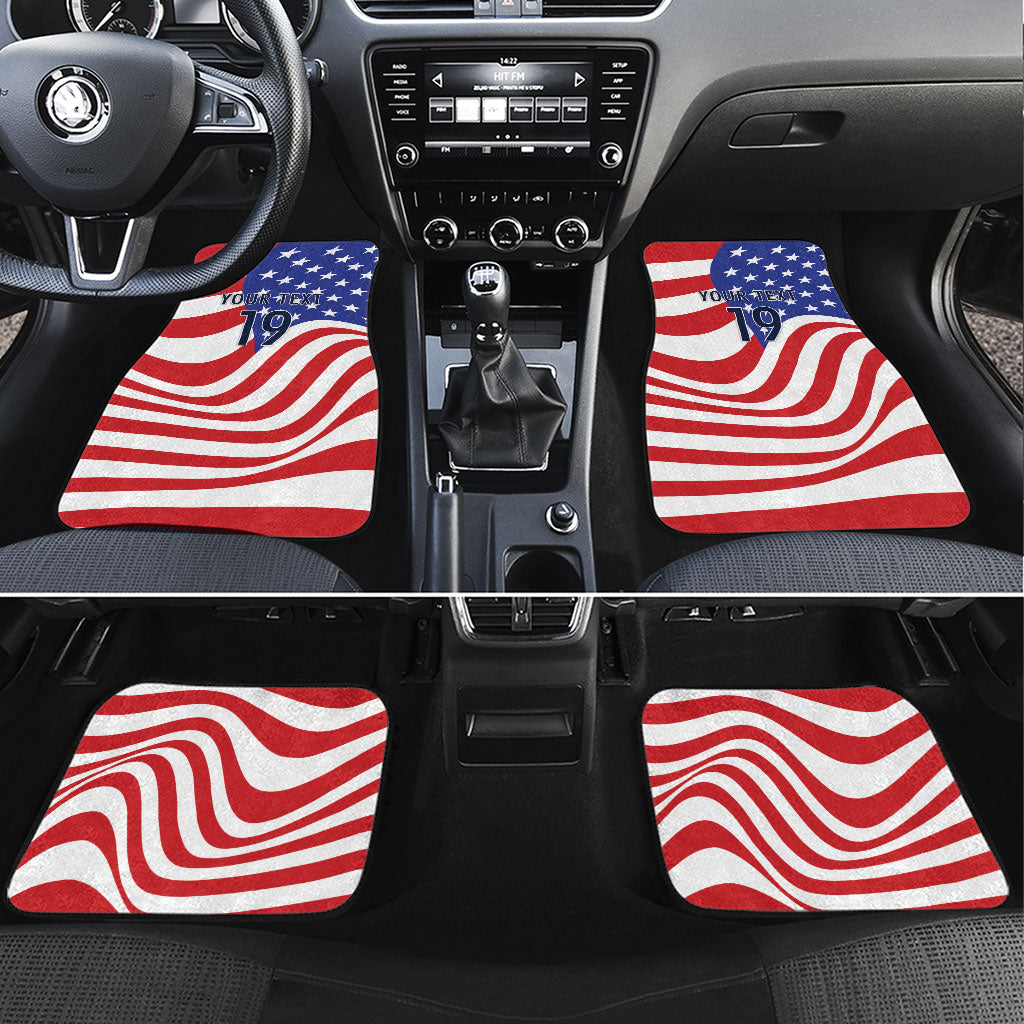 Custom United States Soccer Car Mats USA Stars and Stripes Style