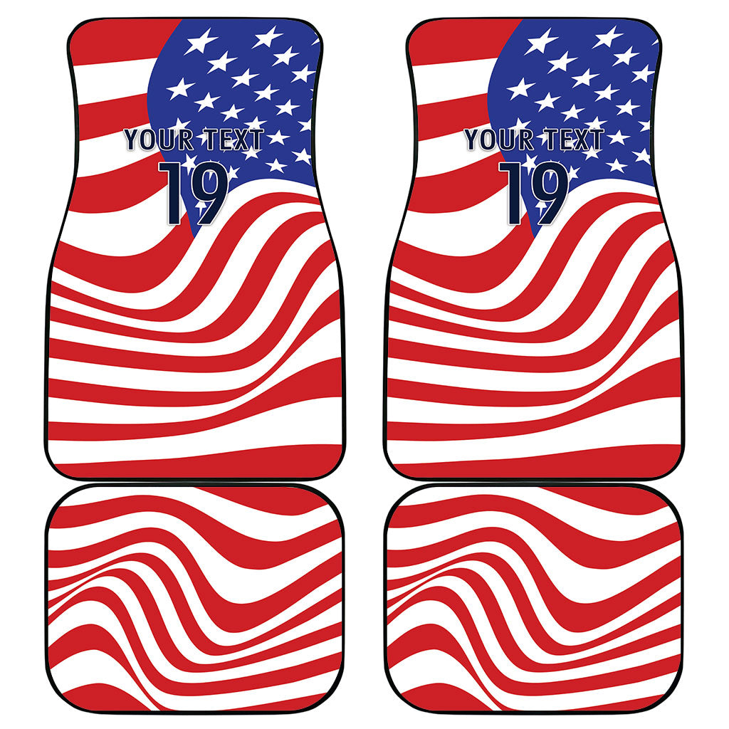 Custom United States Soccer Car Mats USA Stars and Stripes Style