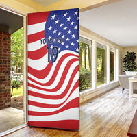 Custom United States Soccer Door Cover USA Stars and Stripes Style