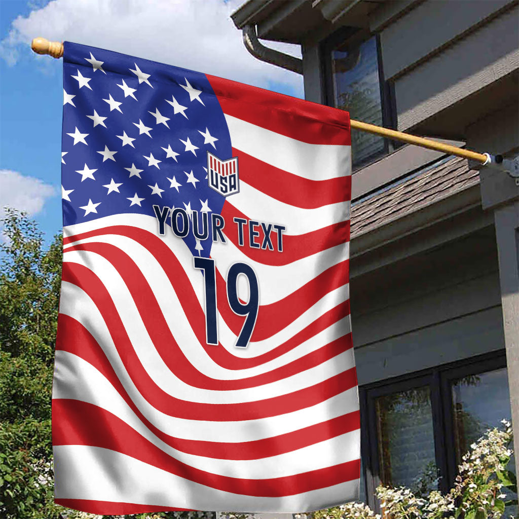 Custom United States Soccer Garden Flag USA Stars and Stripes Style
