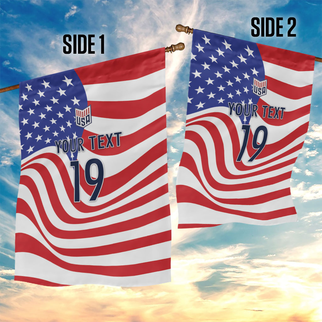 Custom United States Soccer Garden Flag USA Stars and Stripes Style
