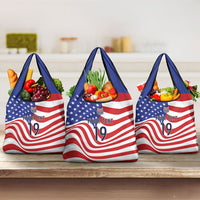 Custom United States Soccer Grocery Bag USA Stars and Stripes Style