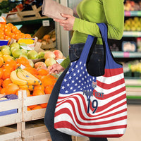 Custom United States Soccer Grocery Bag USA Stars and Stripes Style