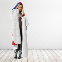 Custom United States Soccer Hooded Blanket USA Stars and Stripes Style