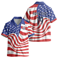 Custom United States Soccer Kid Hawaiian Shirt USA Stars and Stripes Style