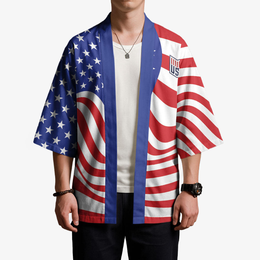 Custom United States Soccer Kimono USA Stars and Stripes Style