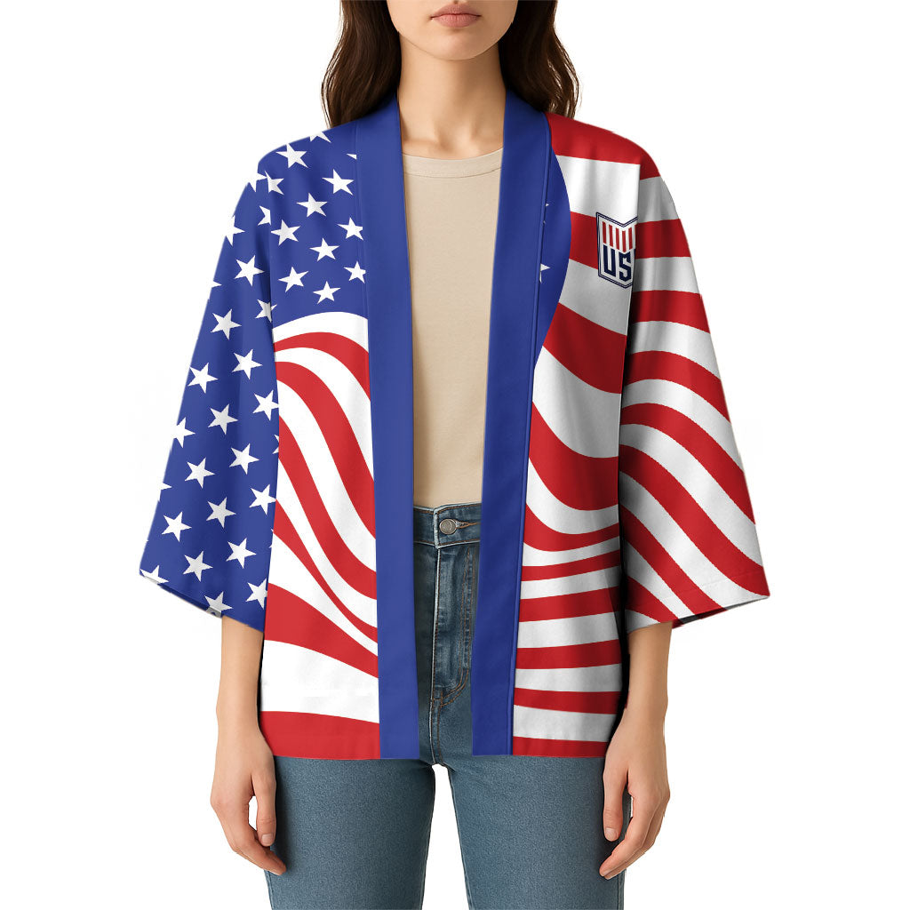 Custom United States Soccer Kimono USA Stars and Stripes Style