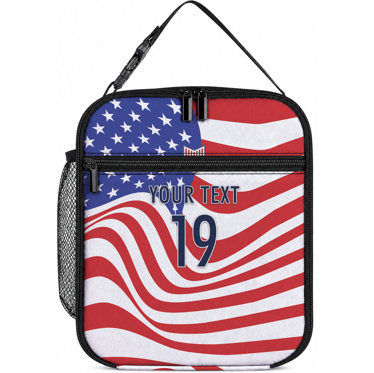 Custom United States Soccer Lunch Bag USA Stars and Stripes Style