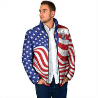 Custom United States Soccer Padded Jacket USA Stars and Stripes Style