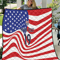 Custom United States Soccer Quilt USA Stars and Stripes Style