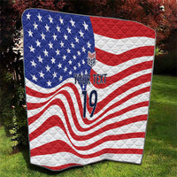 Custom United States Soccer Quilt USA Stars and Stripes Style