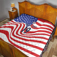 Custom United States Soccer Quilt USA Stars and Stripes Style
