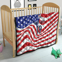 Custom United States Soccer Quilt USA Stars and Stripes Style