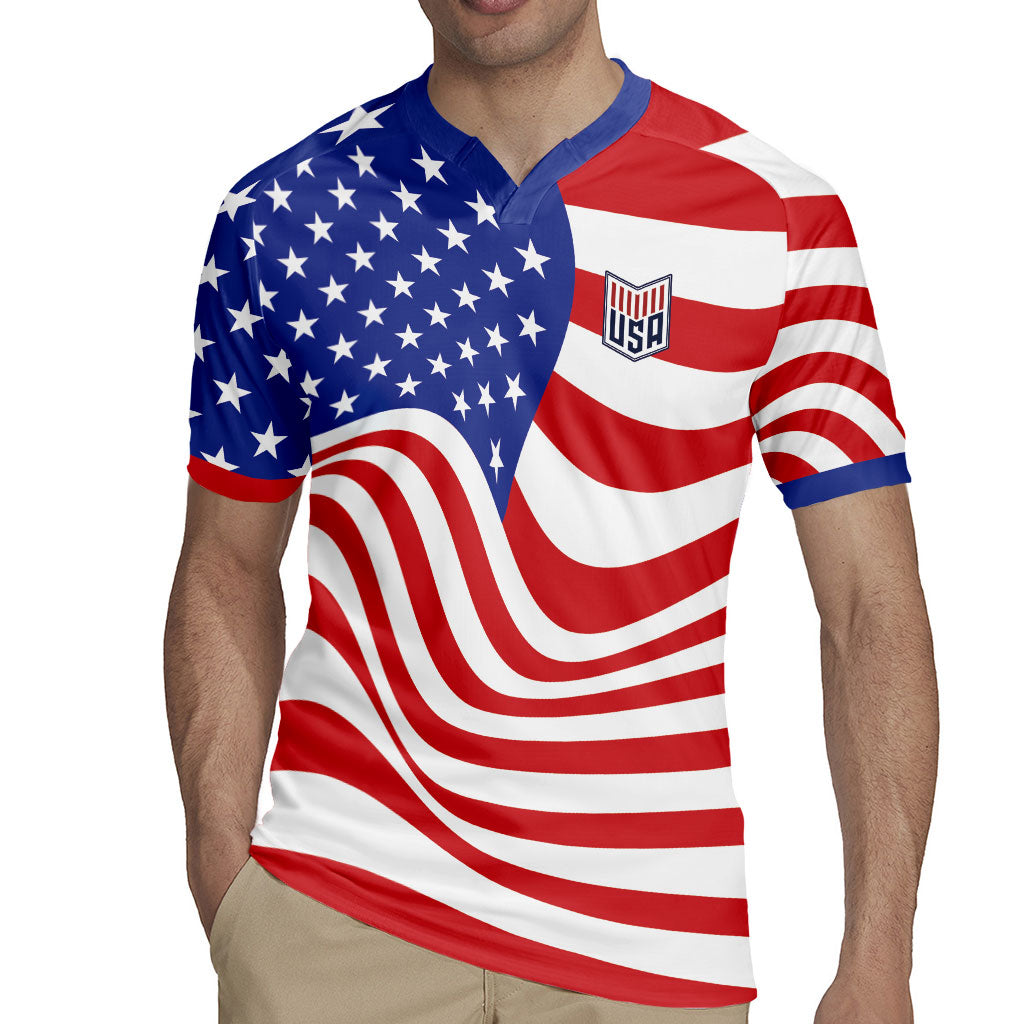 Custom United States Soccer Rugby Jersey USA Stars and Stripes Style