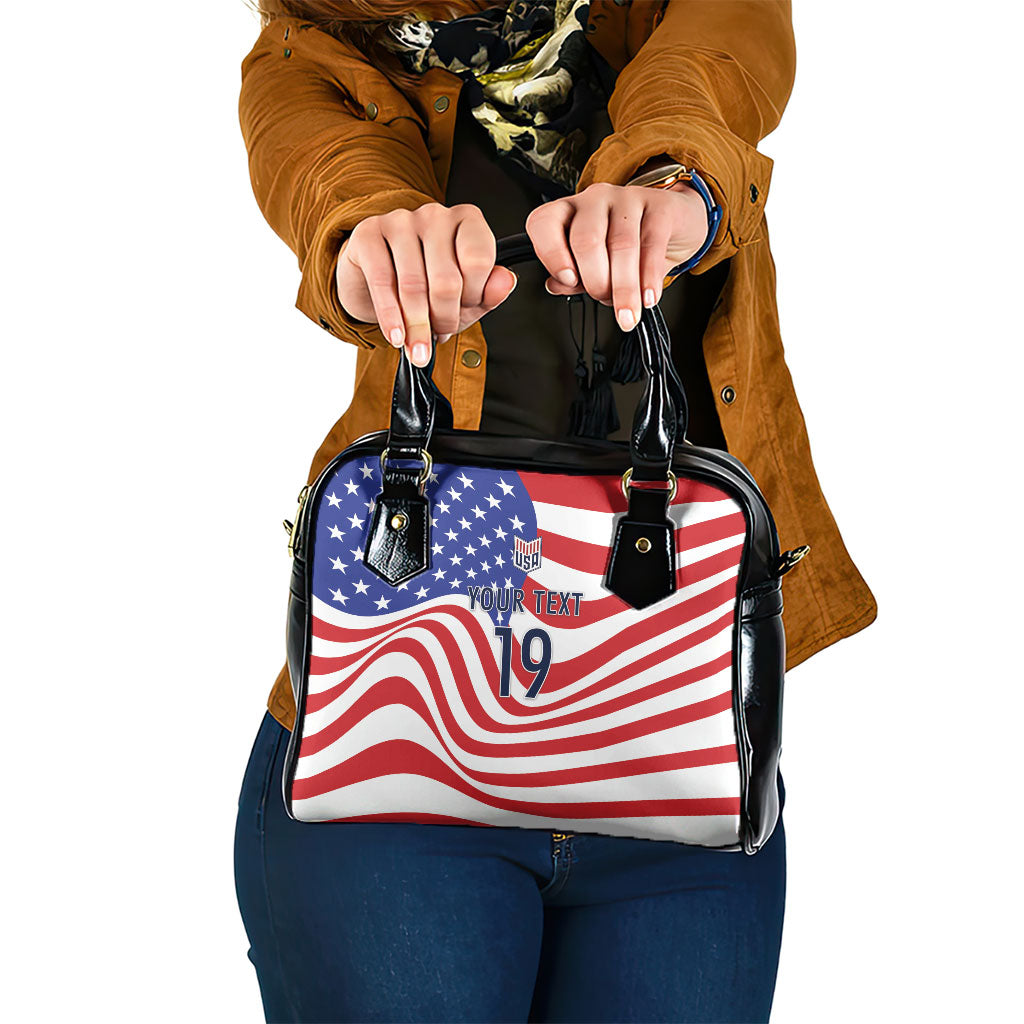 Custom United States Soccer Shoulder Handbag USA Stars and Stripes Style