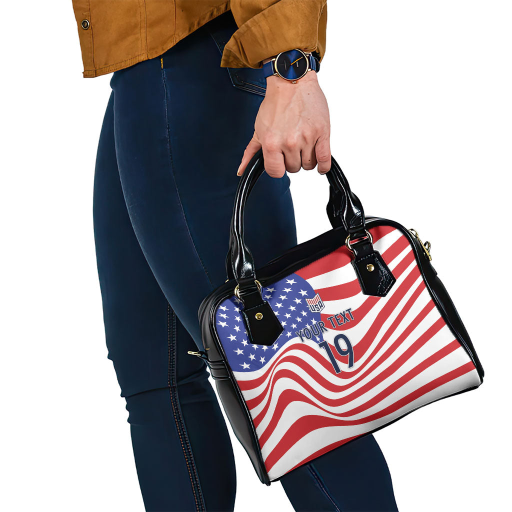 Custom United States Soccer Shoulder Handbag USA Stars and Stripes Style