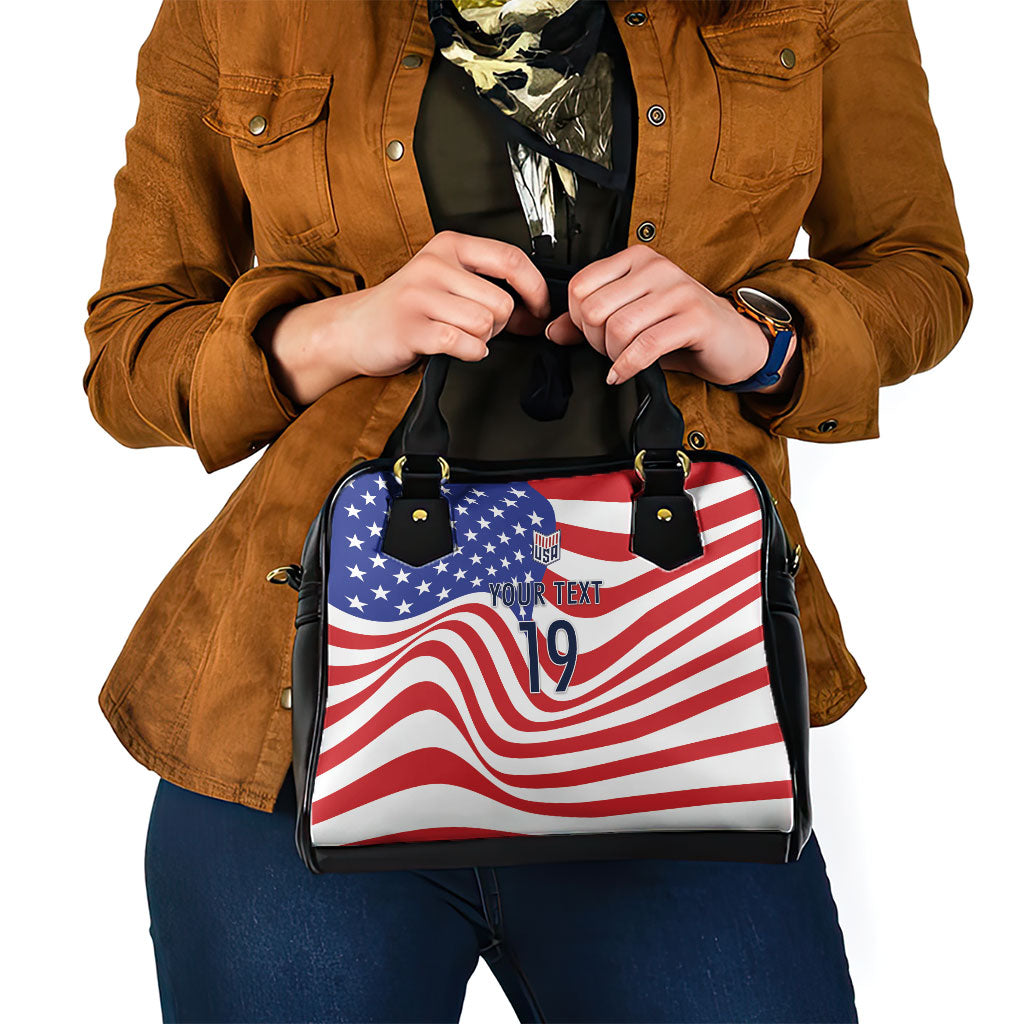Custom United States Soccer Shoulder Handbag USA Stars and Stripes Style