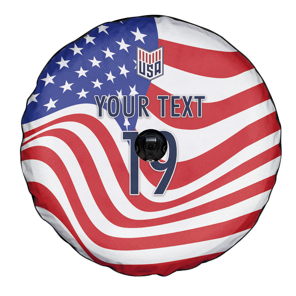Custom United States Soccer Spare Tire Cover USA Stars and Stripes Style