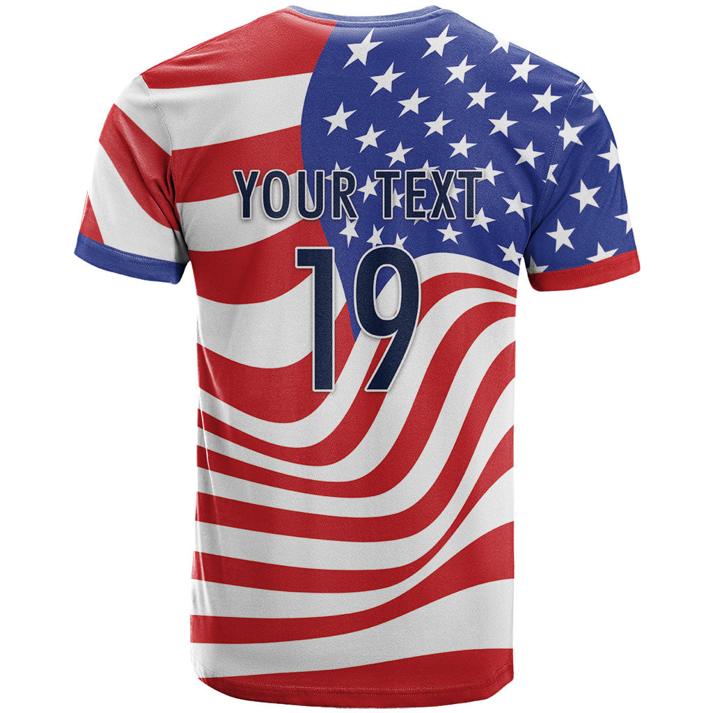 Custom United States Soccer T Shirt USA Stars and Stripes Style