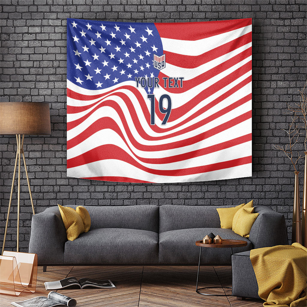 Custom United States Soccer Tapestry USA Stars and Stripes Style