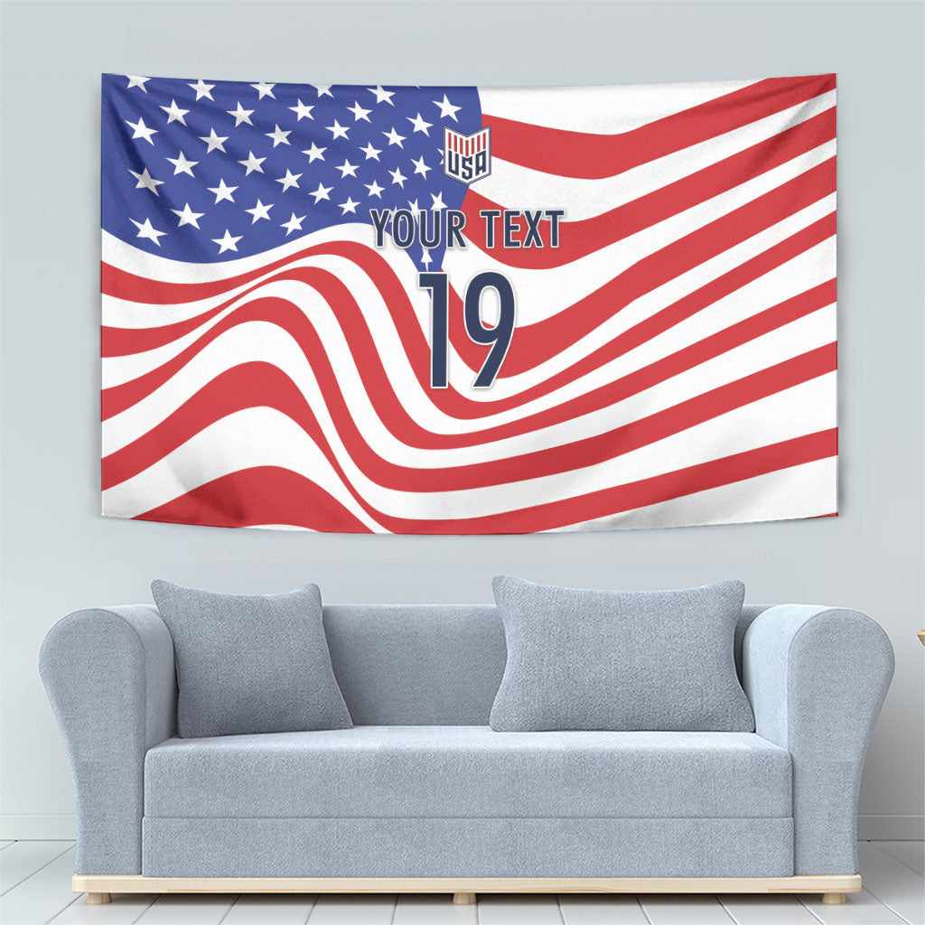 Custom United States Soccer Tapestry USA Stars and Stripes Style