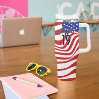 Custom United States Soccer Tumbler With Handle USA Stars and Stripes Style