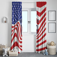 Custom United States Soccer Window Curtain USA Stars and Stripes Style