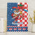 Funny Croatia Ugly Christmas Canvas Wall Art Checkerboard Flag Santa Zagreb Design - Wonder Print Shop