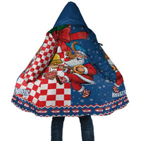 Funny Croatia Ugly Christmas Cloak Checkerboard Flag Santa Zagreb Design - Wonder Print Shop