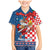 Funny Croatia Ugly Christmas Family Matching Mermaid Dress and Hawaiian Shirt Checkerboard Flag Santa Zagreb Design - Wonder Print Shop