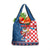 Funny Croatia Ugly Christmas Grocery Bag Checkerboard Flag Santa Zagreb Design - Wonder Print Shop