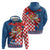 Funny Croatia Ugly Christmas Hoodie Checkerboard Flag Santa Zagreb Design - Wonder Print Shop