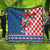 Funny Croatia Ugly Christmas Quilt Checkerboard Flag Santa Zagreb Design - Wonder Print Shop