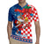Funny Croatia Ugly Christmas Rugby Jersey Checkerboard Flag Santa Zagreb Design - Wonder Print Shop