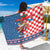 Funny Croatia Ugly Christmas Sarong Checkerboard Flag Santa Zagreb Design - Wonder Print Shop
