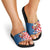 Funny Croatia Ugly Christmas Slide Sandals Checkerboard Flag Santa Zagreb Design - Wonder Print Shop