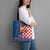 Funny Croatia Ugly Christmas Tote Bag Checkerboard Flag Santa Zagreb Design - Wonder Print Shop