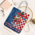 Funny Croatia Ugly Christmas Tote Bag Checkerboard Flag Santa Zagreb Design - Wonder Print Shop
