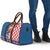 Funny Croatia Ugly Christmas Travel Bag Checkerboard Flag Santa Zagreb Design - Wonder Print Shop