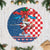 Funny Croatia Ugly Christmas Tree Skirt Checkerboard Flag Santa Zagreb Design - Wonder Print Shop