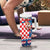 Funny Croatia Ugly Christmas Tumbler With Handle Checkerboard Flag Santa Zagreb Design - Wonder Print Shop