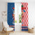 Funny Croatia Ugly Christmas Window Curtain Checkerboard Flag Santa Zagreb Design - Wonder Print Shop