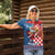 Funny Croatia Ugly Christmas Women Polo Shirt Checkerboard Flag Santa Zagreb Design - Wonder Print Shop