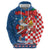 Funny Croatia Ugly Christmas Zip Hoodie Checkerboard Flag Santa Zagreb Design - Wonder Print Shop