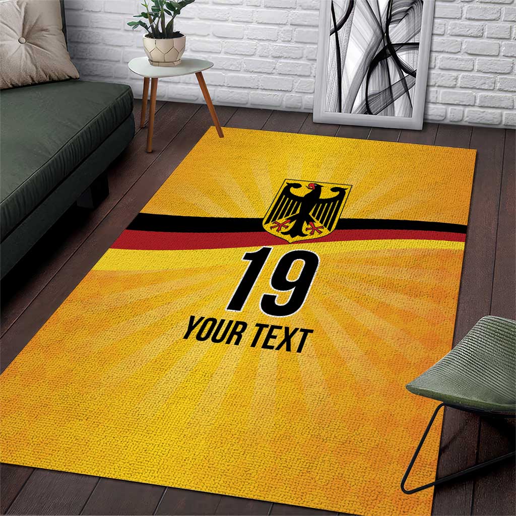 Custom Germany Heritage Eagle Area Rug German Eagle with Flag Design - Wonder Print Shop